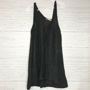 Balenciaga Black Woven Asymmetrical Dress Silk